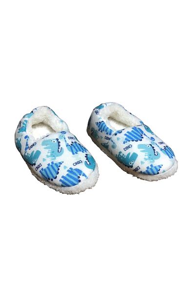 Esco Sesa Albastru-Alb Scurt Dino- Panduf- Băiat-Talpă Anti-Alunecare