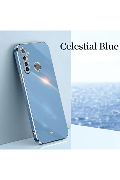 Rivor Huawei P30 Lite Uyumlu Kılıf Parlak Kenarı Altın İşlemeli Kamera Koruma...