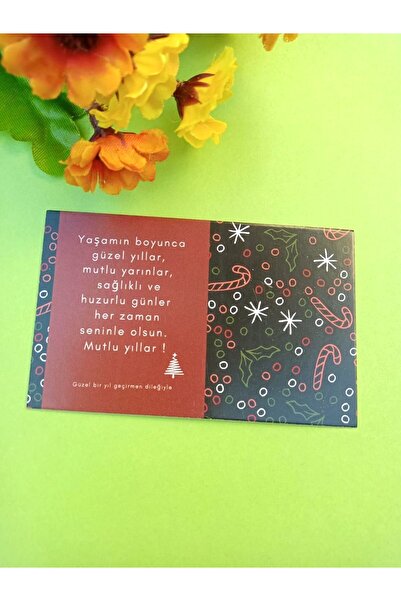 Emtory Home 30 Adet Lux Kalın Kuşe Yılbaşı Tebrik Kartı - Mutlu Yıllar - Pake...