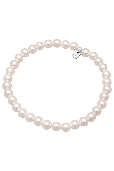 KUZZOI Armband Männer Robuste Muschelkernperlen 925 Silber