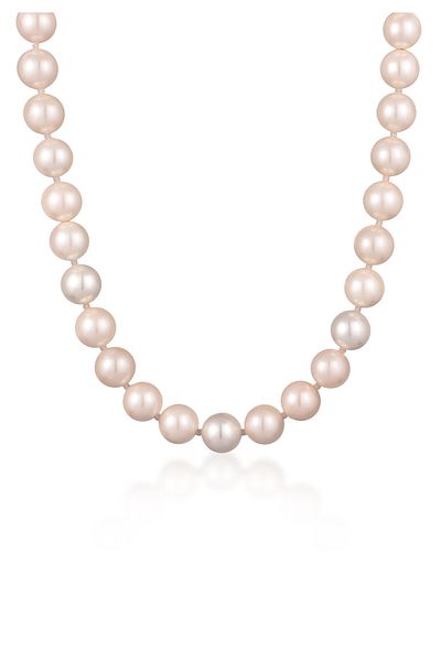 ELLI Halskette Muschelkernperlen Klassik 925 Gümüş