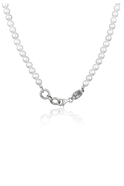 HAZE & GLORY Halskette Muschelperle Organic Beads 925 Silber