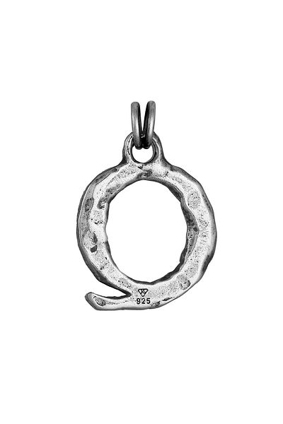 HAZE & GLORY Anhänger Buchstabe - Q Vintage Style 925 Silber