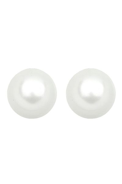 ELLI Ohrringe Muschelkernperlen Basic Klassisch 585 Gelbgold