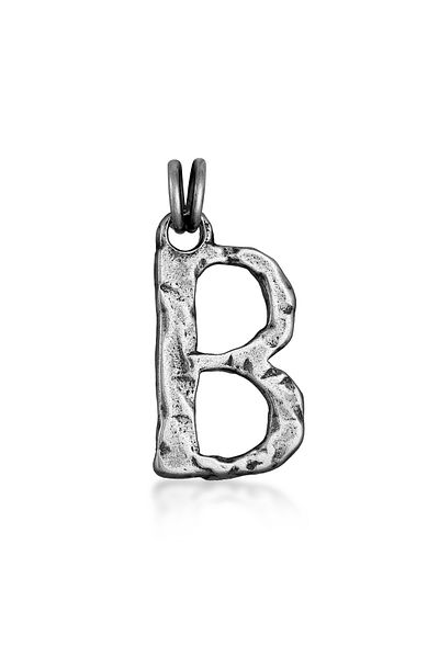 HAZE & GLORY Anhänger Buchstabe - B Vintage Style 925 Silber