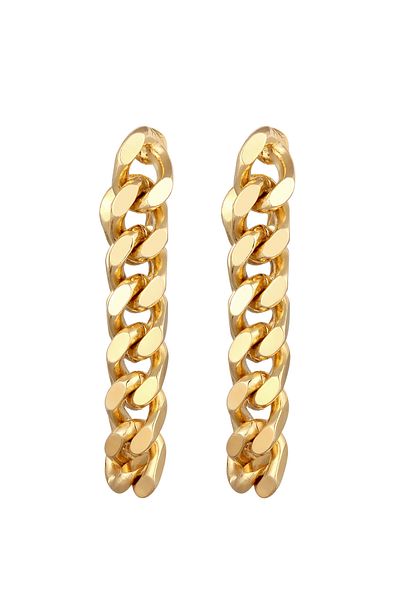 ELLI Ohrringe Panzerkette Ohrhänger Damen Farbe Gold