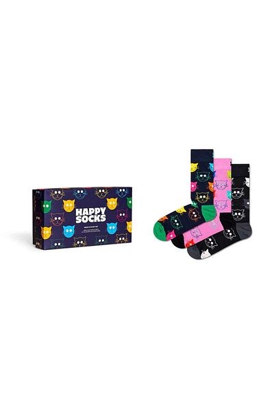 Happy Socks 3er-Pack Unisex-Socken – Geschenkbox, Gemischte Farben