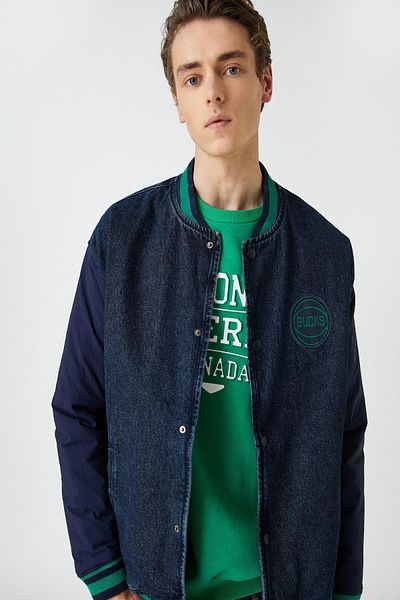 Koton Dunkelindigo-Jacke für Jungen 3WAM50039ND