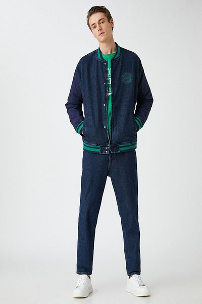 Koton Dunkelindigo-Jacke für Jungen 3WAM50039ND