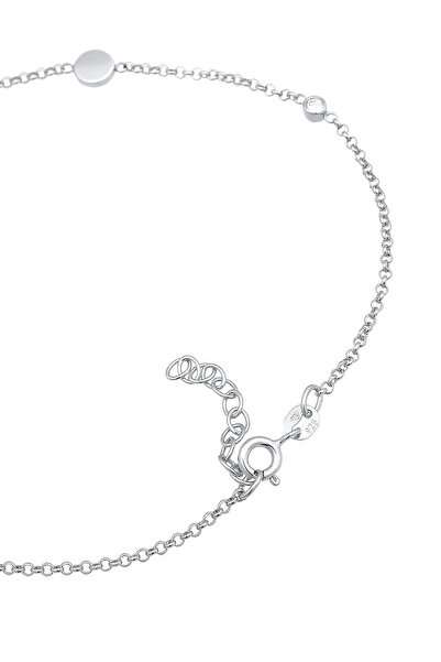 ELLI Fußschmuck Kristalle Plättchen Basic 925 Silber
