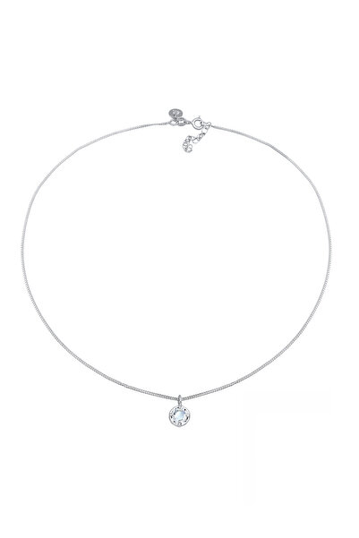 ELLI Halskette Choker Basic Stein Kristall 925 Silber