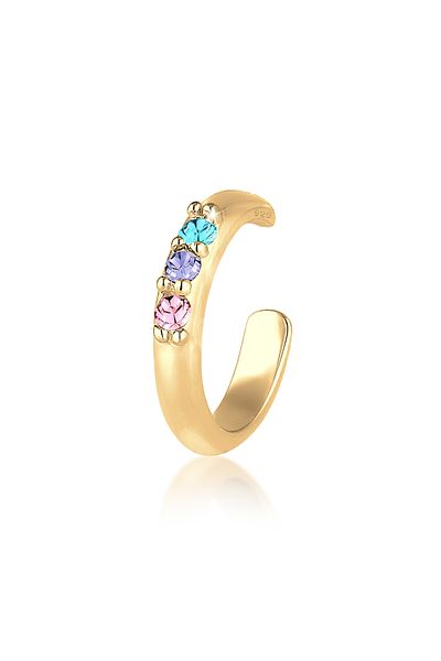 ELLI Ohrringe Single Earcuff Kristalle 925 Silber