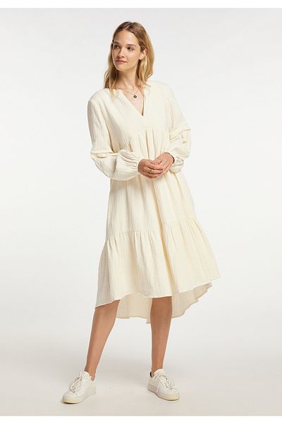 Dreimaster Vintage Midikleid Incus