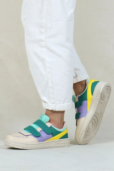 Hammer Jack 21315-Z Hammerjack Cuzco Pantofi sport pentru femei BEIGE-VERDE
