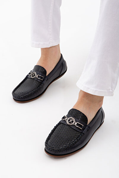 Tamer Tanca Чоловічі туфлі водія з натуральної шкіри 221 20887 Erk Ayk Sk2122