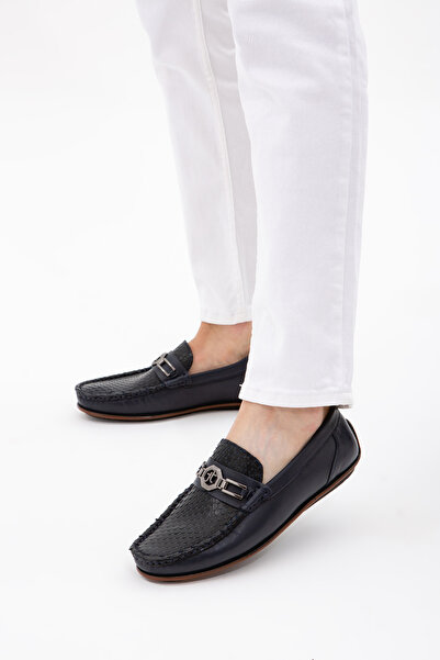 Tamer Tanca Чоловічі туфлі водія з натуральної шкіри 221 20887 Erk Ayk Sk2122