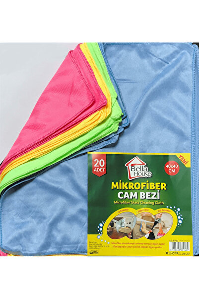 Bella House قماش زجاجي ميكروفايبر 40*40 سم عبوة 20 قطعة