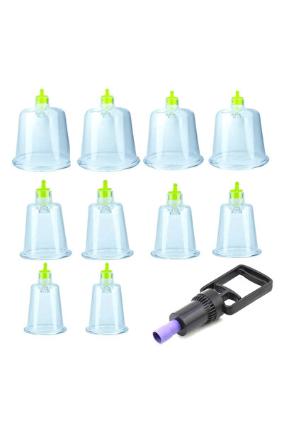 MediGreen Vakumlu Hacamat Kupa Çekme & Masaj Seti 13 Parça