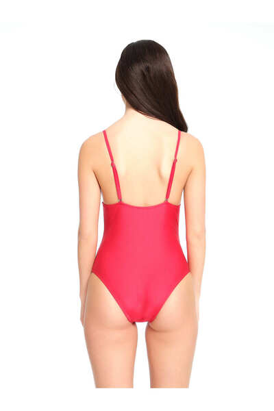 TOO SALTY SWIMWEAR Women's Red Triangle Swimsuit 23s101st