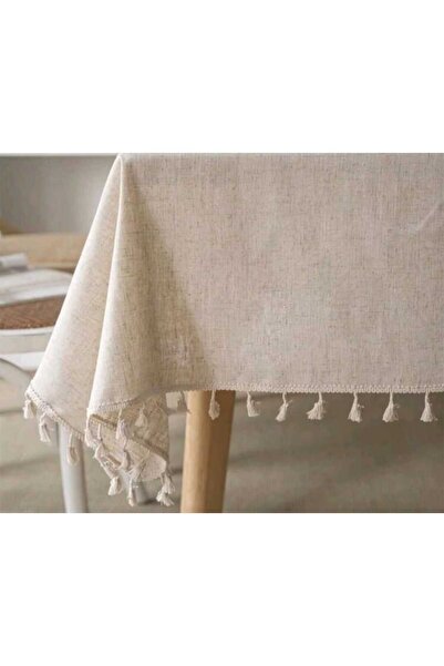 eyma home مفرش طاولة من القماش القطني 100% (160*220 سم)