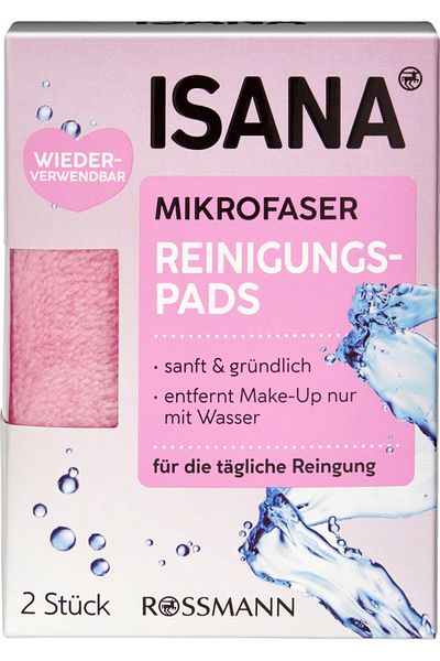 ISANA وسادة تنظيف ميكروفايبر 2 قطعة
