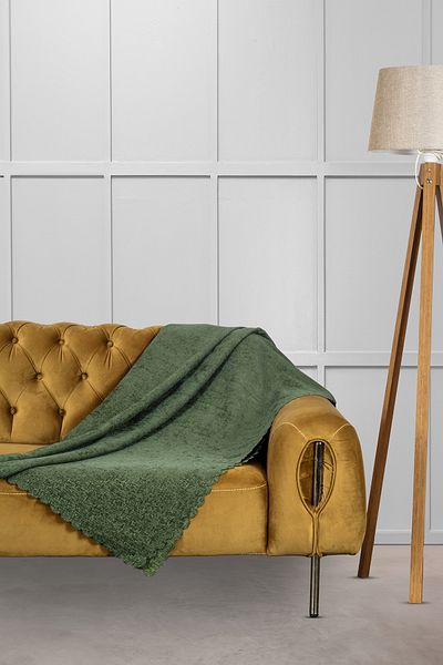 VELERDE HOME Husa de scaun anti-alunecare din chenille jacquard Salı Standard Lățime 175 cm X Lungime 215 cm Nefti