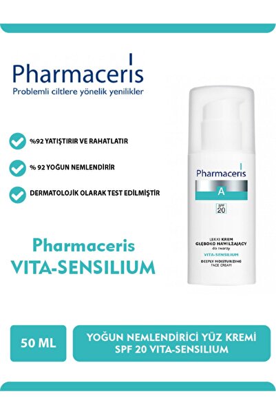 Pharmaceris A Vita Sensilum Derinlemesine Nemlendirici Hafif Krem Spf20 50 ml...
