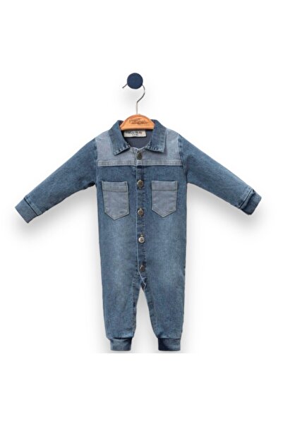 morwind Bebek Kot Tulum Unisex Yakalı Cepli