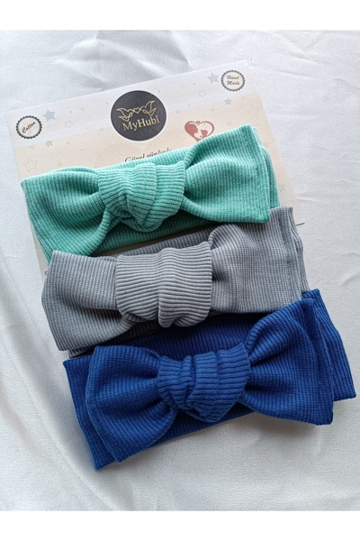 MyHubi 3-Piece Combination Handmade Baby Girl Bow Bandana