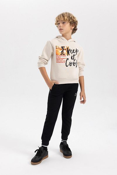 DeFacto Boy's Jogger Sweatpants - Lace-Up Waist, Elastic Leg, Pocket B4368A823Wn
