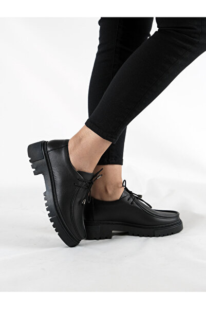 VENZA HAKİKİ DERİ SONBAHAR-KIŞ MOKASEN KADIN AYAKKABI