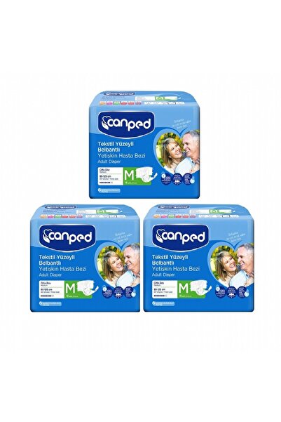 Canped Textile Surface Waistband Adult Patient Diapers Medium Size 48 Pieces ...