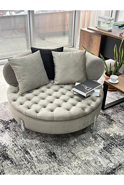 EMBA LUXURY EMBA LUXUR - yuvarlak kapitoneli