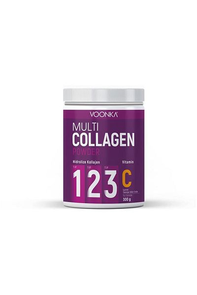 Voonka Vitamin C and Multi Collagel Powder - 300gr