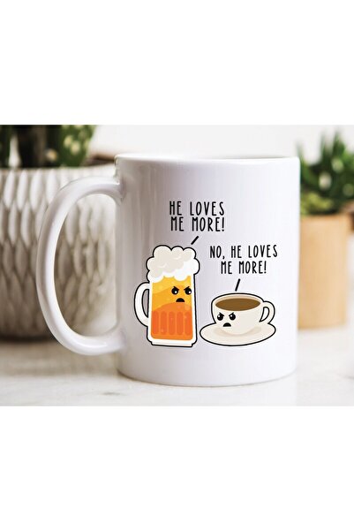 BEXDORE Bira ve Kahve Sevgisi Kupa, İngilizce Tiryakiler için komik kahve kup...