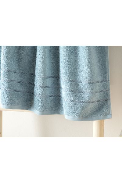 English Home Prosop de baie din bumbac moale albastru deschis - 70x140 Cm