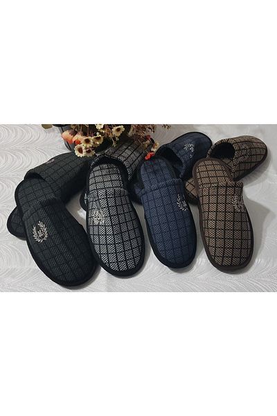 ULUSEN Set of 4 Men's House Slippers - Groom, Dowry Bundle, Guest, Balcony Slippers