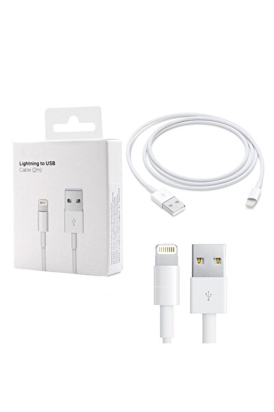 Genel Markalar Iphone Tüm Serilerle Uyumlu 2 Metre Lightning Hızlı Şarj Kablo...