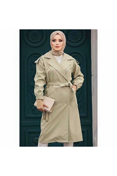 Aynalı Triko KRUVAZE YAKA TRENÇKOT