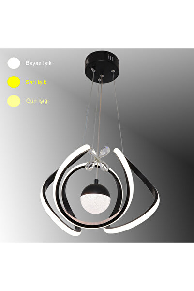 TT AYDINLATMA TT306-TPL-SY TT Aydınlatma Kavis Modeli Mat Siyah Tek Toplu 3 R...