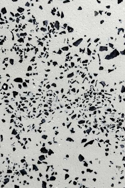 betonmall Decorative Terrazzo Round Tray 26 Cm Concrete Marble Patterned Presentation Organizer Tray Marble