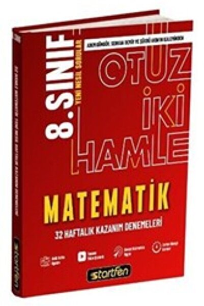 Startfen Yayınları 8. Sınıf T.C. İnkılap+Matematik+Türkçe + Fen 40 Hamle Haftalık Kazanım Denemeleri