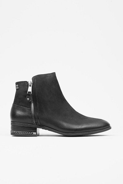 Adım Adım Black Genuine Leather Zippered Boots