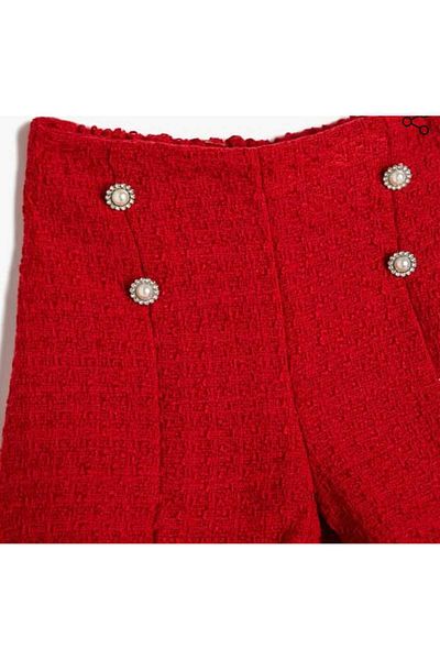 Koton Kids Shorts Button Detailed Elastic Waist