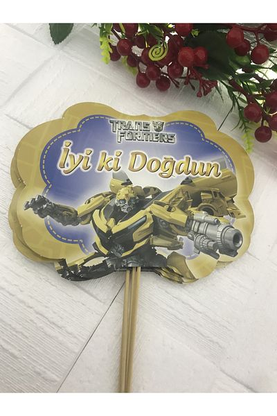 Deniz Party Store Transformers Bumblebee Θεματικό Μπαλόνι Γενεθλίων Ομιλίας 5 τεμαχίων