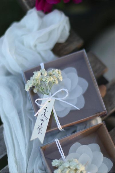 davetiyen Nikah Şekeri 10'lu LOTUS MUM hediyelik