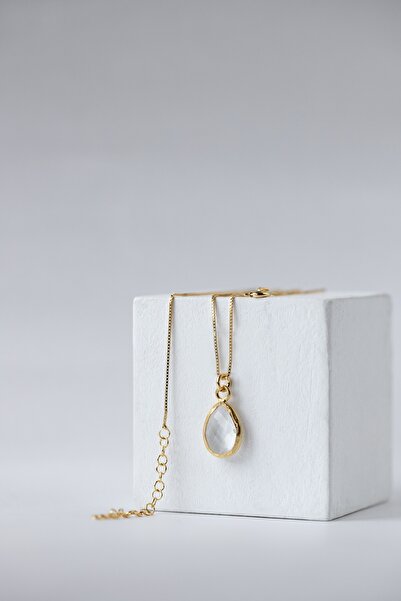art and crafts jewelry Nisan Burç Taşı Kristal Kuvars 925 Gümüş Kolye