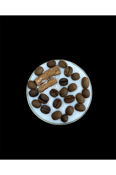 Genel Markalar Tasarım Kahve Tarçınlı Metal Kutulu Kokulu Mum