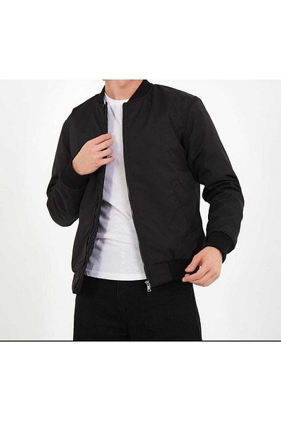 gambia outdoors Ανδρικό αδιάβροχο και αντιανεμικό μαύρο Summer Jacket Coat College Collar