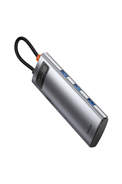 Baseus USB Hub 7in1 Baseus Gleam, USB-C - 1x HDMI4K 60Hz + 3x USB3.0 + 1x PD + 1x SD/TF